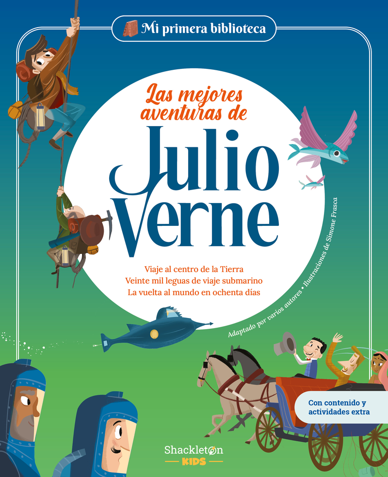 LAS MEJORES AVENTURAS DE JULIO VERNE (3ª ED): portada