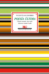 Poesía última: portada