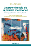 LA PREEMINENCIA DE LA PALABRA METAFÓRICA: portada
