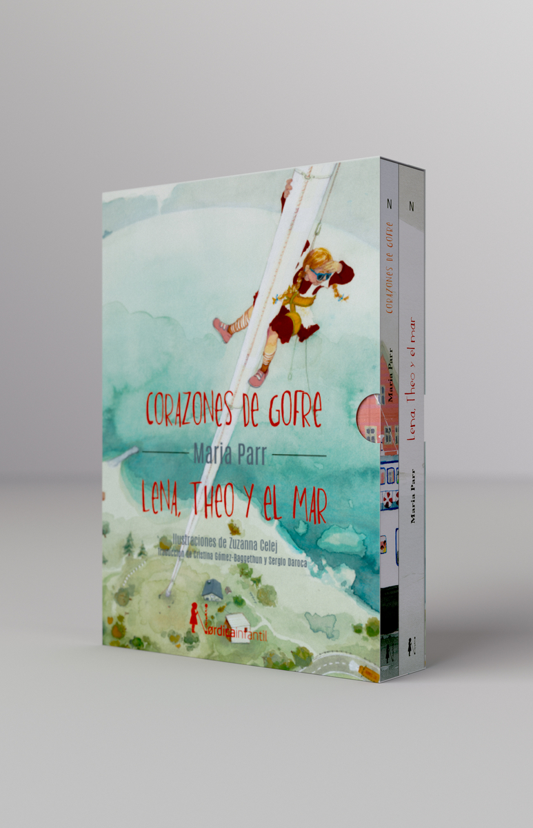 Estuche Corazones de gofre / Lena, Theo y el mar: portada