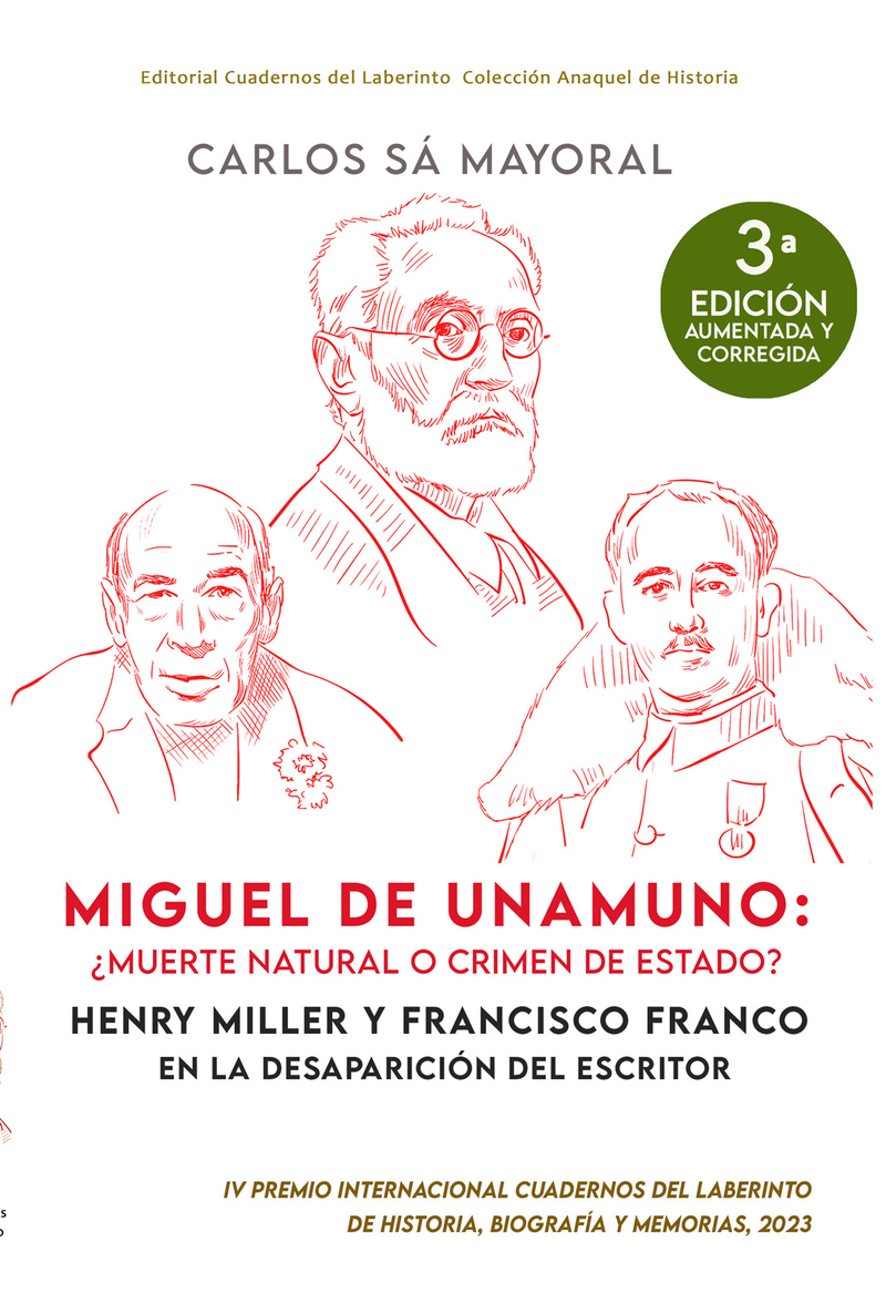 Miguel de Unamuno: ¿muerte natural o crimen de Estado?: portada