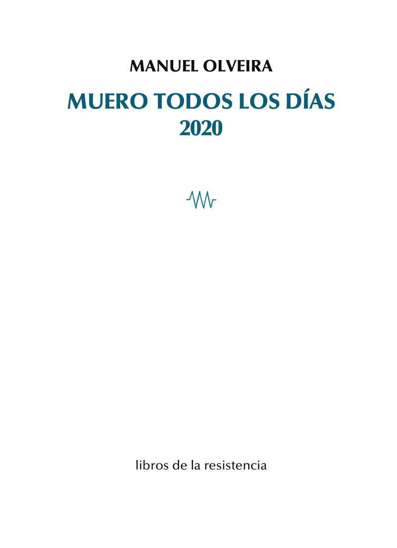 Muero todos los días 2020: portada
