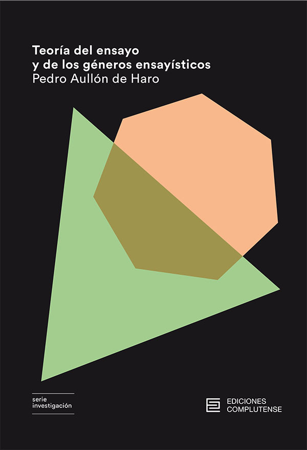 Teoría del ensayo y de los géneros ensayísticos: portada