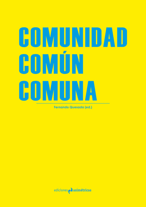 COMUNIDAD. COMÚN. COMUNA: portada