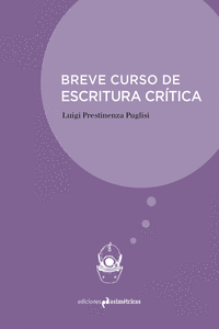 BREVE CURSO DE ESCRITURA CRÍTICA: portada