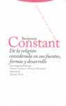 DE LA RELIGIóN CONSIDERADA EN SUS FUENTES, FORMAS Y DESARROL: portada