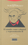 EL MUNDO COMO VOLUNTAD Y REPRESENTACIÓN II (3ªED): portada