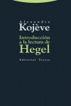 INTRODUCCIóN A LA LECTURA DE HEGEL: portada