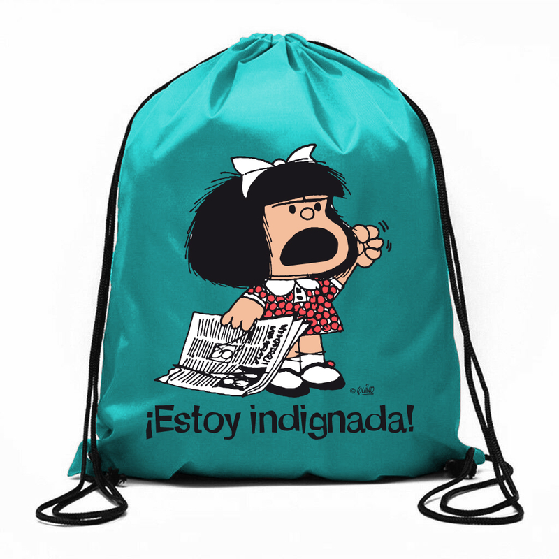 Bolsa de cuerdas Mafalda ¡Estoy indignada!: portada